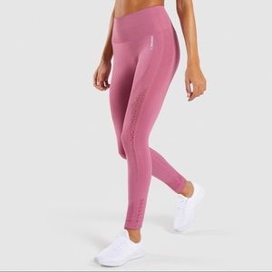 Gymshark Energy Seamless Leggings in Dusty Pink